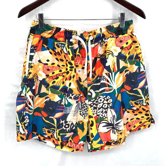 MAISON ARTICLE Other - MAISON ARTICLE Mesh-Line Elastic Waist Swim shorts suit Trunks Colorful Jungle L